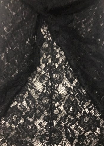 Diğer Kadın Siyah Dantel Goth Wrap