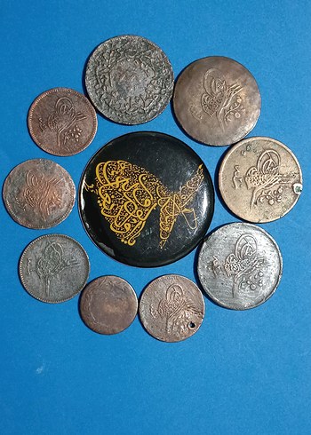 Vintage Erkek Rozet Seti - Altın ve Koyu Tonlar