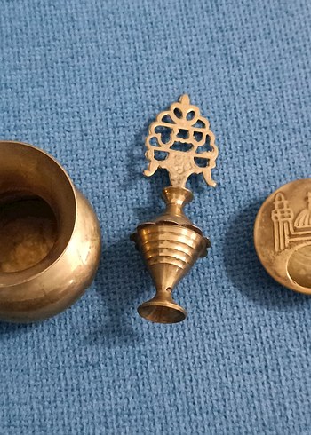 Dekoratif Pirinç Ev Aksesuarları Seti - Görsel 2