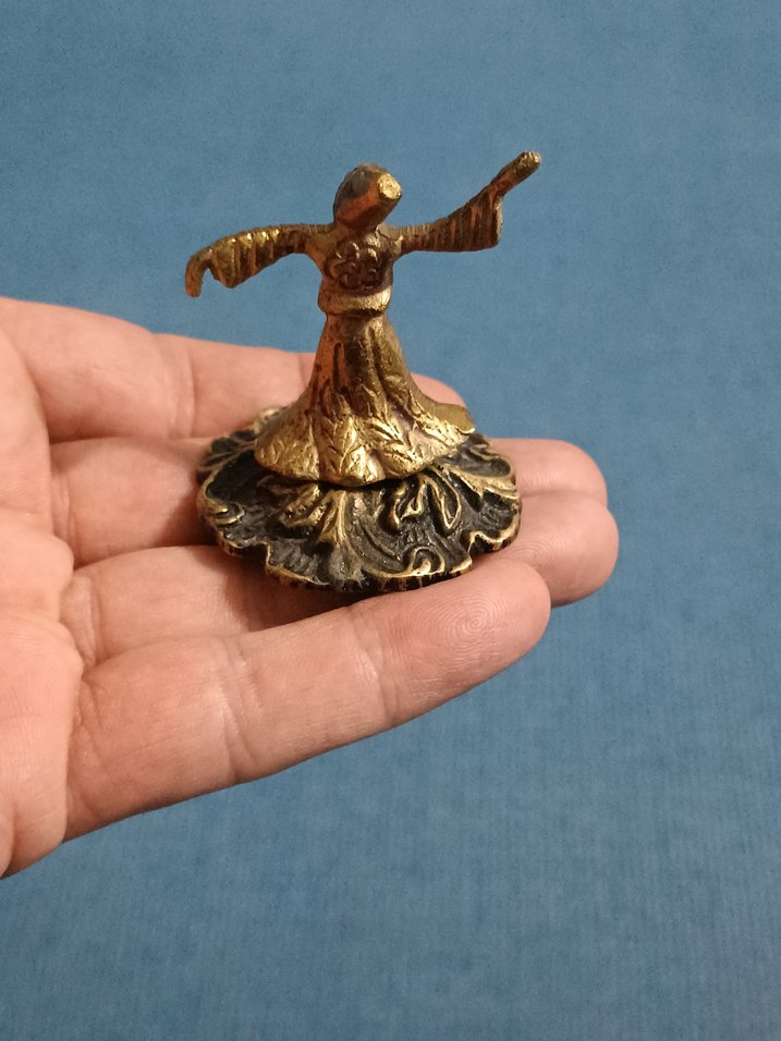 Pirinç semazen Figürin - Görsel 3