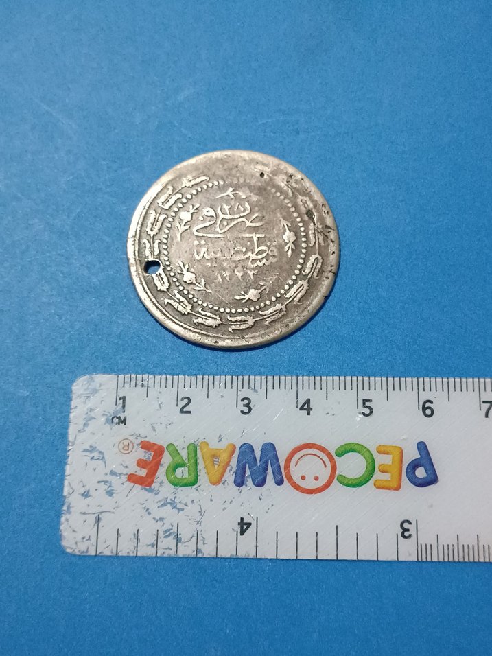 orjinal Osmanlı gümüş..Vintage Gri Altın Erkek Rozeti - Görsel 2