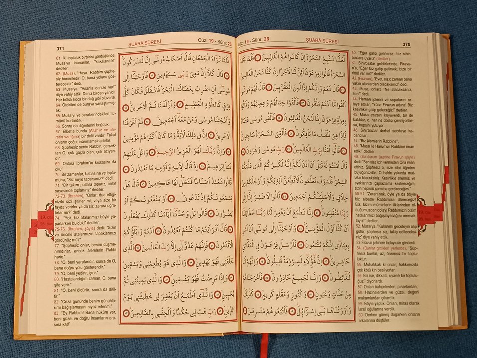 büyük rahle boy (28*20 cm) mealli Kur'an-ı Kerim - Görsel 3