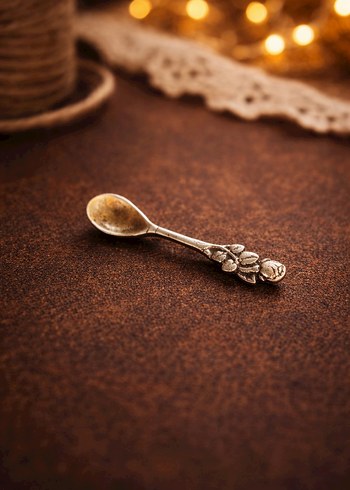 Gümüş eski kaşık - Görsel 2