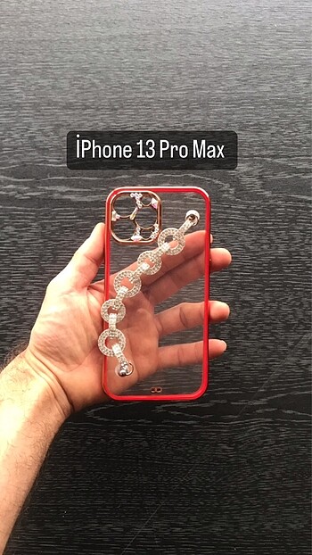 iPhone 13 Pro Max Taşlı Kılıf