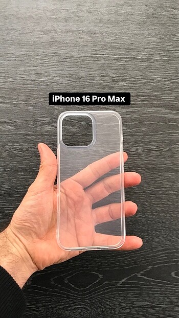 iPhone 16 Pro Max şeffaf kılıf