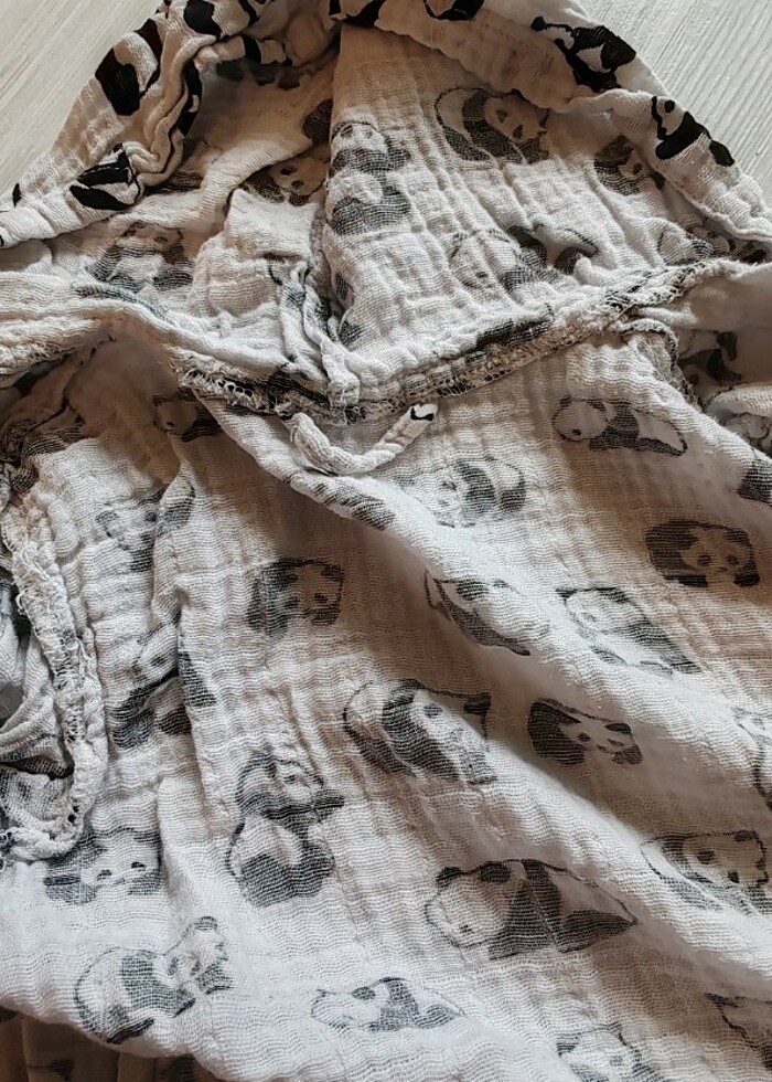 MÜSLİN BORNOZ  - Görsel 5