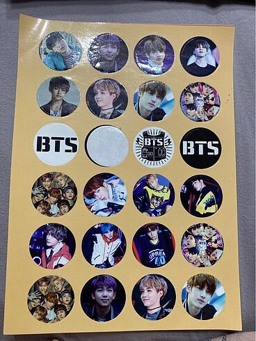 Bts sticker yapıştırma