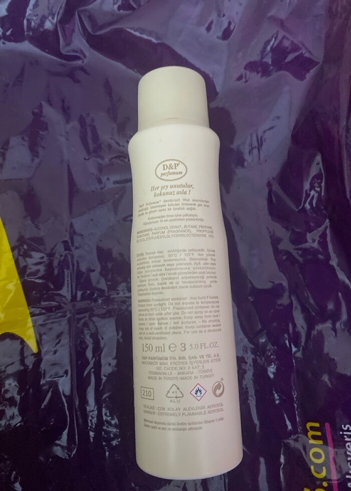 DP parfüm deodorant vücüt spreyi - Görsel 2