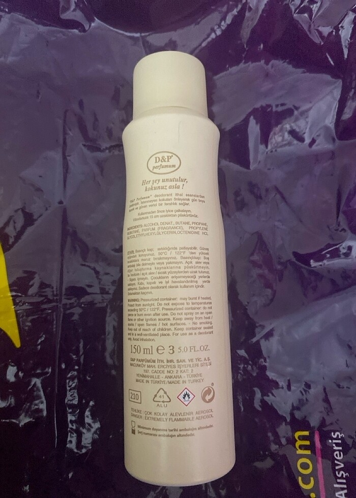 DP deodorant vücut spreyi - Görsel 2