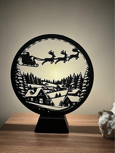Yılbaşı temalı noel lambası