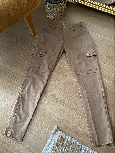 Bej keten pantolon