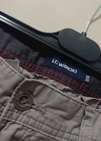 Gri Keten Bol Kesim Kemerli Erkek Pantolon - Görsel 5