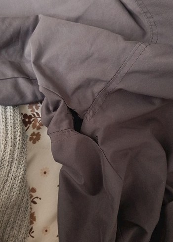 Gri lacivert Erkek Fermuarlı Rahat Mont çift taraflı - Görsel 13