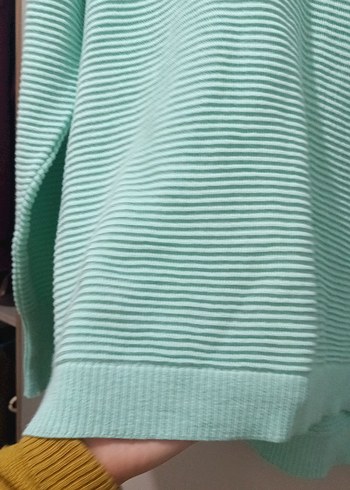 Turkuaz Triko Kadın ince kazak - Görsel 9