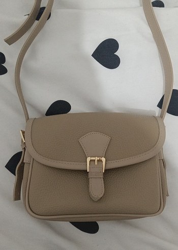 Bej Deri Tokalı Kadın Çanta - Görsel 2