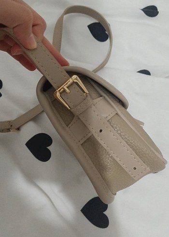 Bej Deri Tokalı Kadın Çanta - Görsel 7