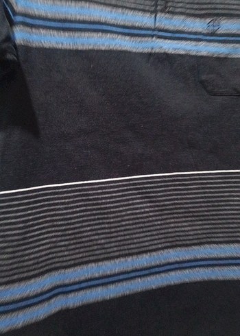 Erkek Siyah Çizgili Polo Tişört - Görsel 3