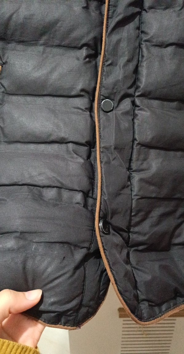 Siyah Erkek Midi Mont Fermuarlı - Görsel 3