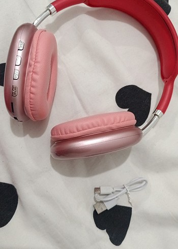 Pembe Renkli Kablosuz Kulaklık - Görsel 15