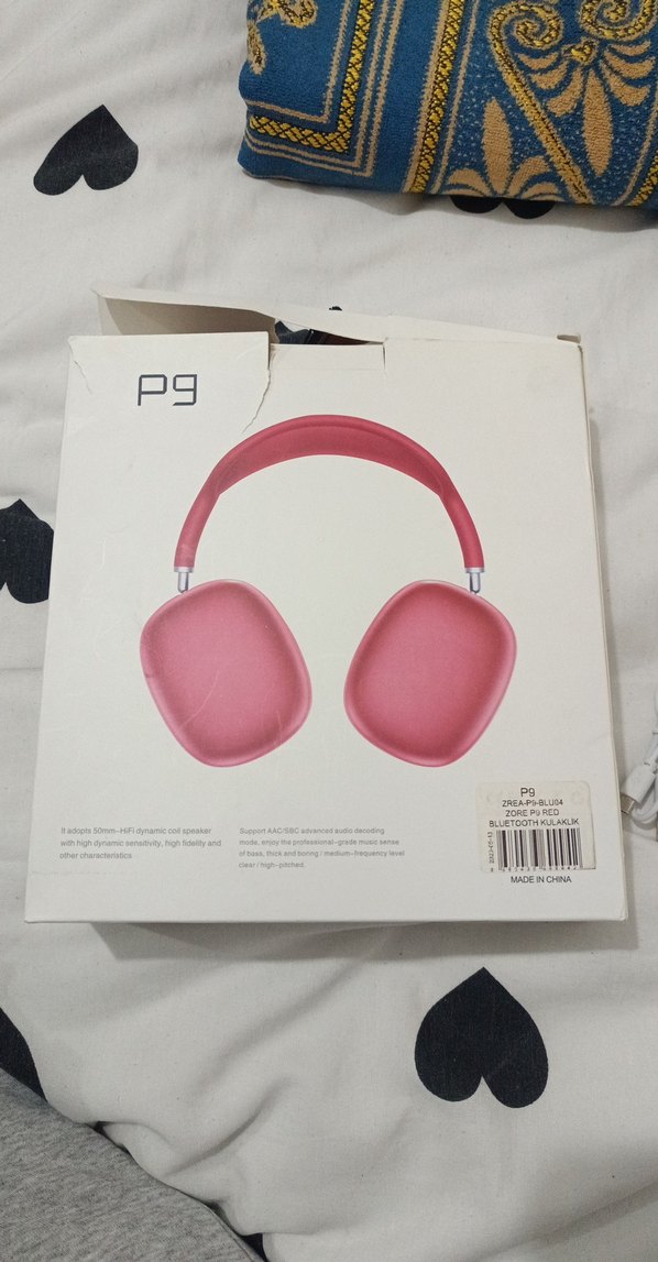 Pembe Renkli Kablosuz Kulaklık - Görsel 2