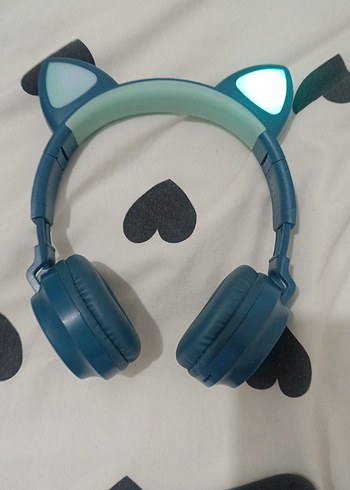 Renkli Kulaklık, Işıklı Kedi Kulaklı - Görsel 3