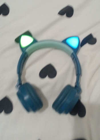 Renkli Kulaklık, Işıklı Kedi Kulaklı - Görsel 4