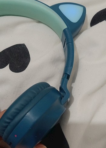 Renkli Kulaklık, Işıklı Kedi Kulaklı - Görsel 7