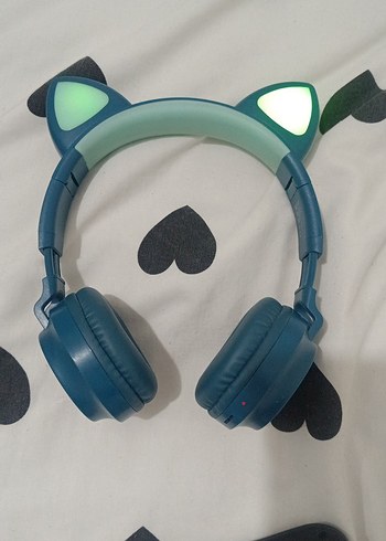 Renkli Kulaklık, Işıklı Kedi Kulaklı - Görsel 2