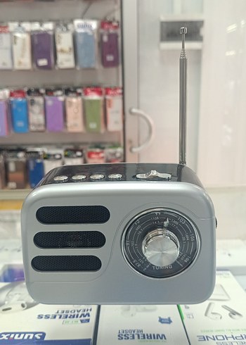 Gri Mini Radyo Müzik Sistemi