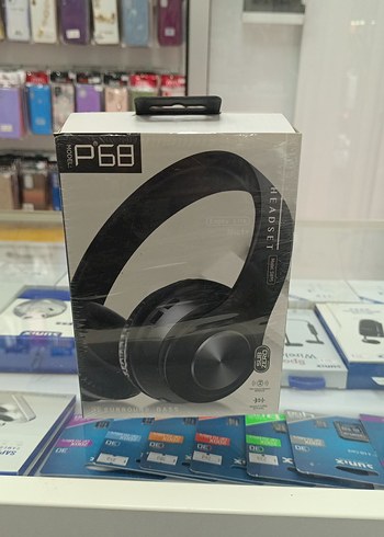 Siyah P68 Kablosuz Kulaklık