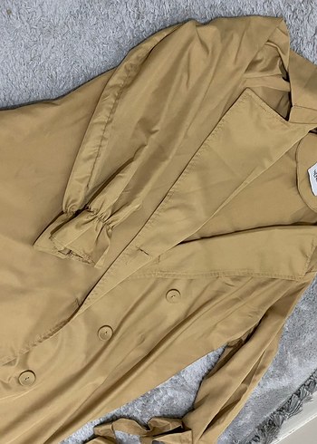 Bej  Kadın Trençkot - Görsel 5