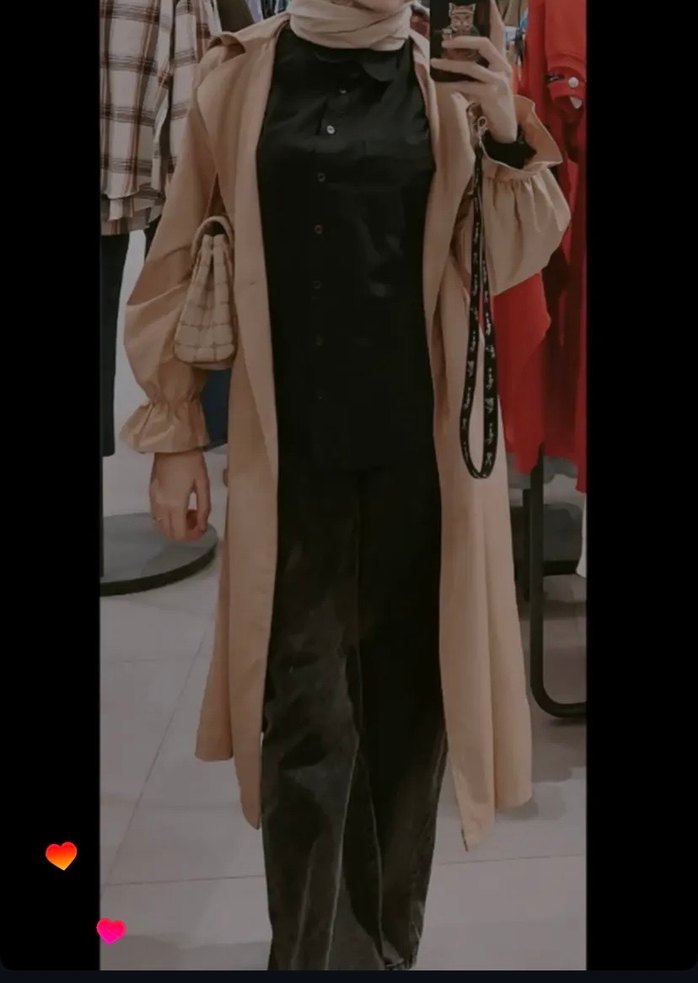 Bej  Kadın Trençkot - Görsel 2