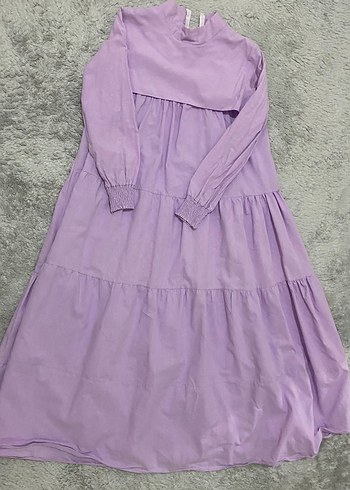 Beyaz tesettür elbise - Görsel 3