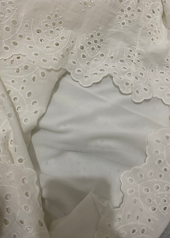 Beyaz tesettür elbise - Görsel 8