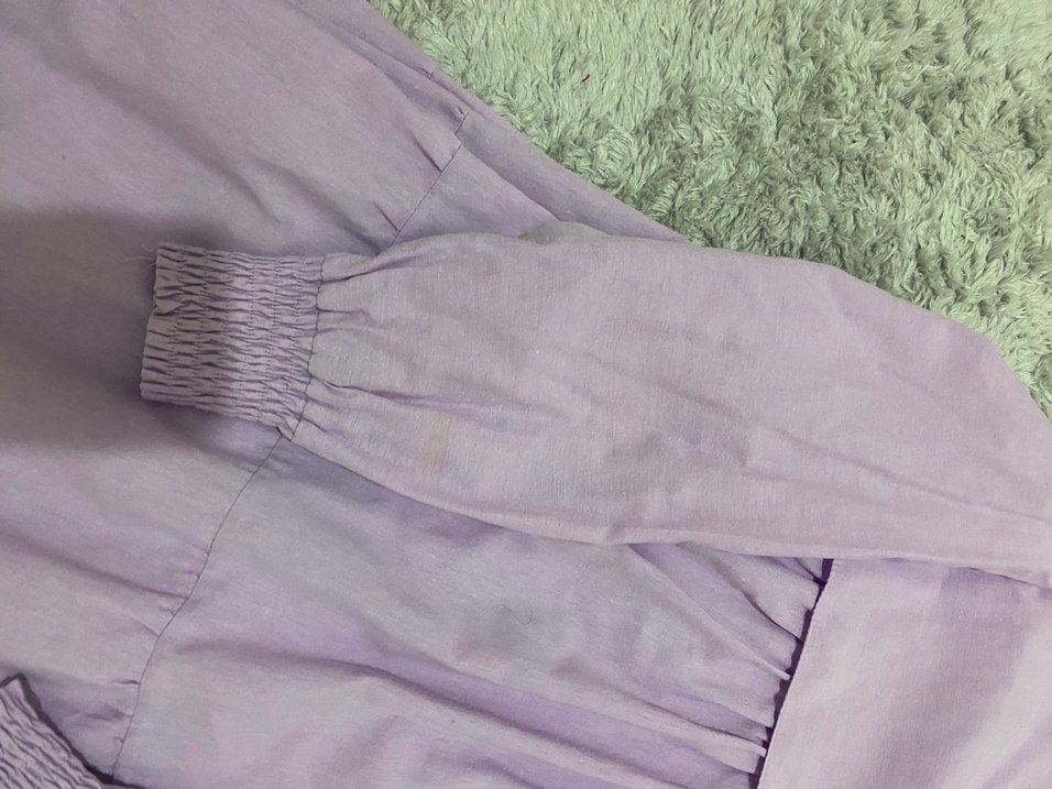 Beyaz tesettür elbise - Görsel 5