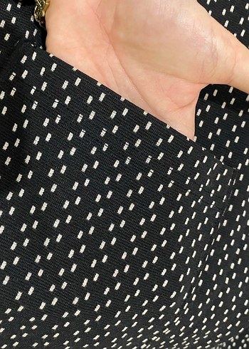 Kadın Siyah Midi Yılan Desenli Triko Ceket - Görsel 4