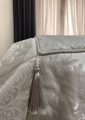 Gri Desenli Yatak Örtüsü - Görsel 2