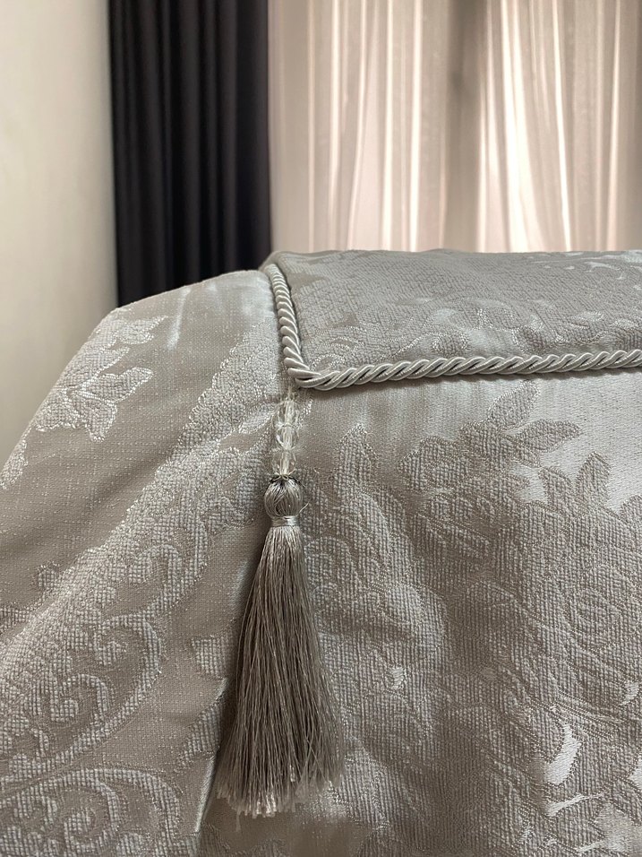 Gri Desenli Yatak Örtüsü - Görsel 2