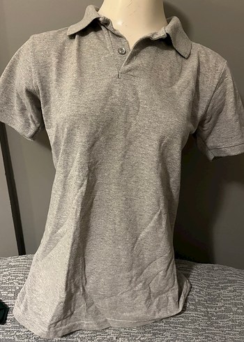Gri Kısa Kollu Erkek Polo Tişört - Görsel 2