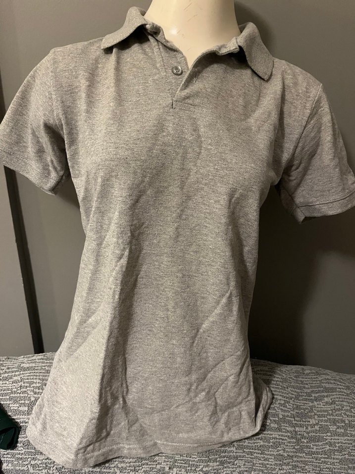 Gri Kısa Kollu Erkek Polo Tişört - Görsel 2