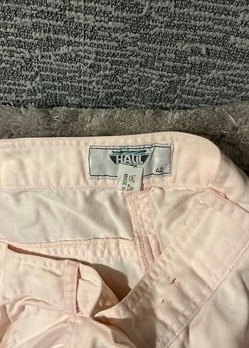 Pembe Midi Hamile Keten Etek - Görsel 6