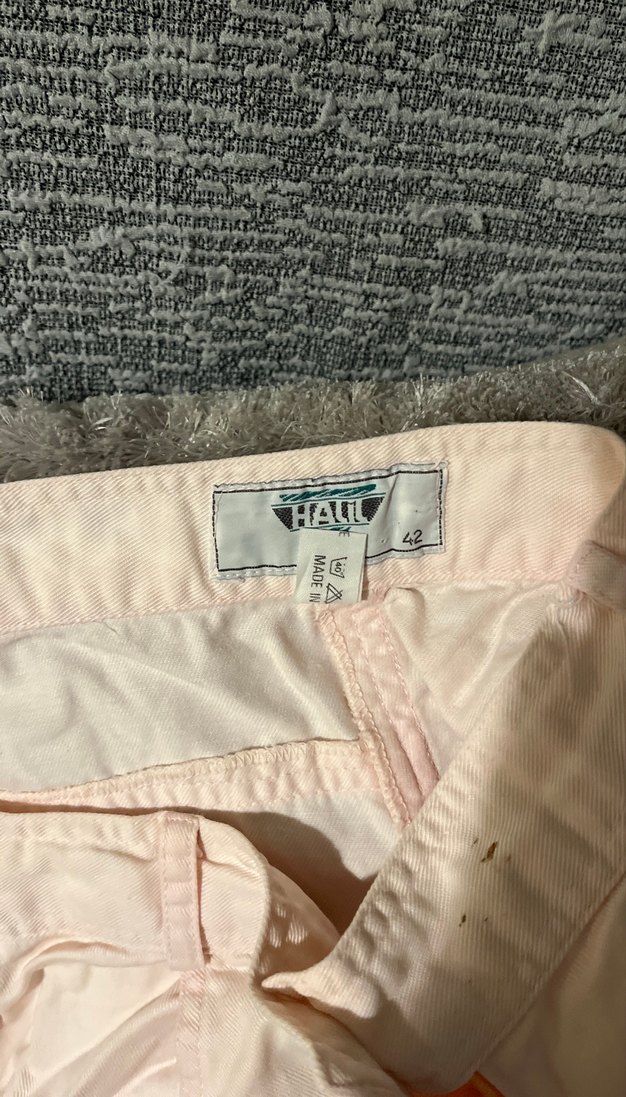 Pembe Midi Hamile Keten Etek - Görsel 5