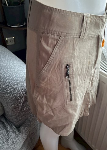 Bej Kemerli Midi Eteği - Görsel 2