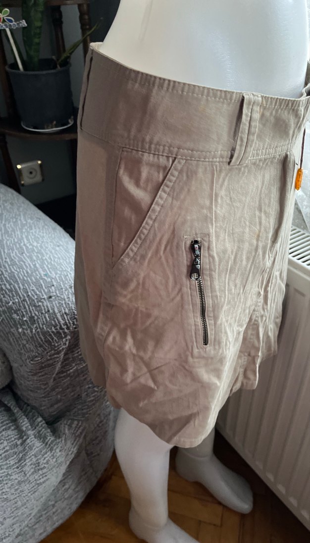 Bej Kemerli Midi Eteği - Görsel 2