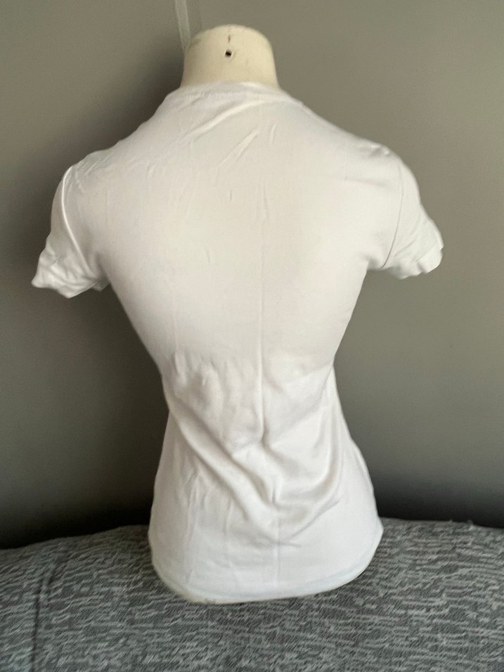 Baskılı Beyaz Tişört - Görsel 5