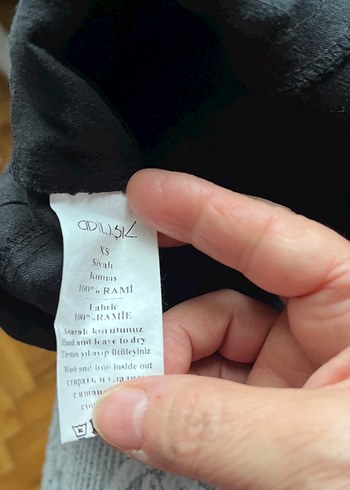 Siyah Kemerli Midi Kot Etek - Görsel 9