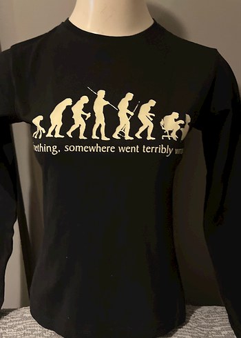 Pamuklu, Baskılı, Siyah gotik Penye kumaş - Görsel 2