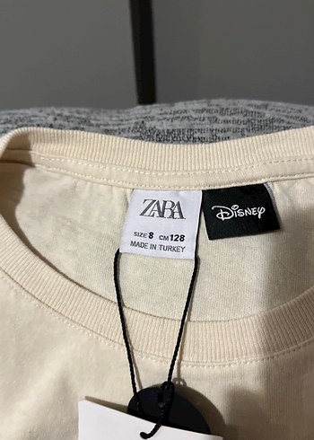 Beyaz Mickey Baskılı Uzun Kollu Kız Tişörtü - Görsel 8