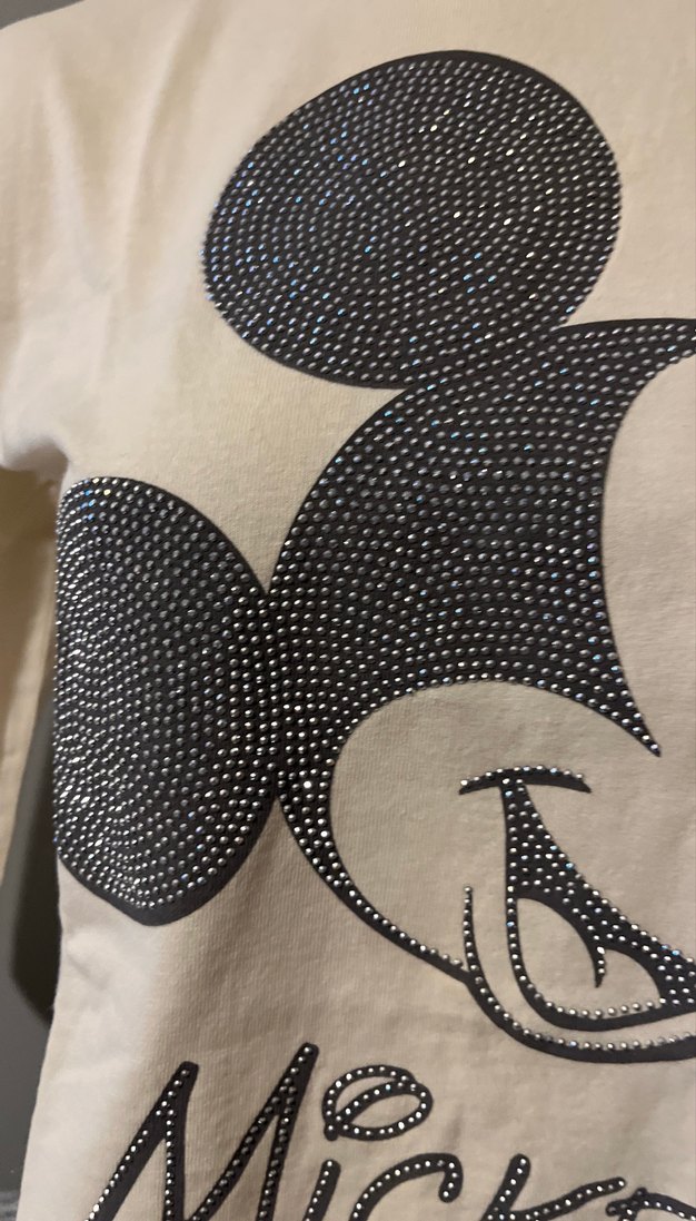 Beyaz Mickey Baskılı Uzun Kollu Kız Tişörtü - Görsel 2