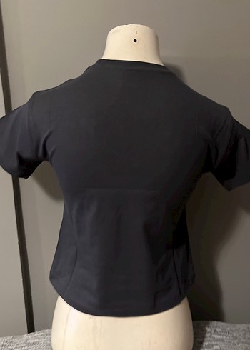 Kız Çocuk Siyah Renkli Baskılı Tişört - Görsel 4